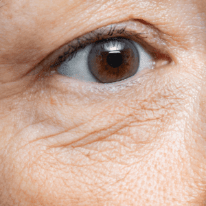 wrinkles and fine lines around the eyes